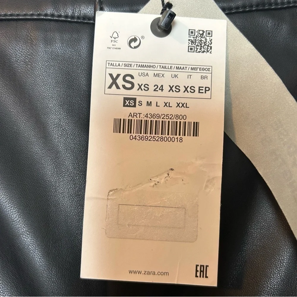 Zara Francine’s Black Full Length Faux Leather High Rise Bloggers Favorite Pants